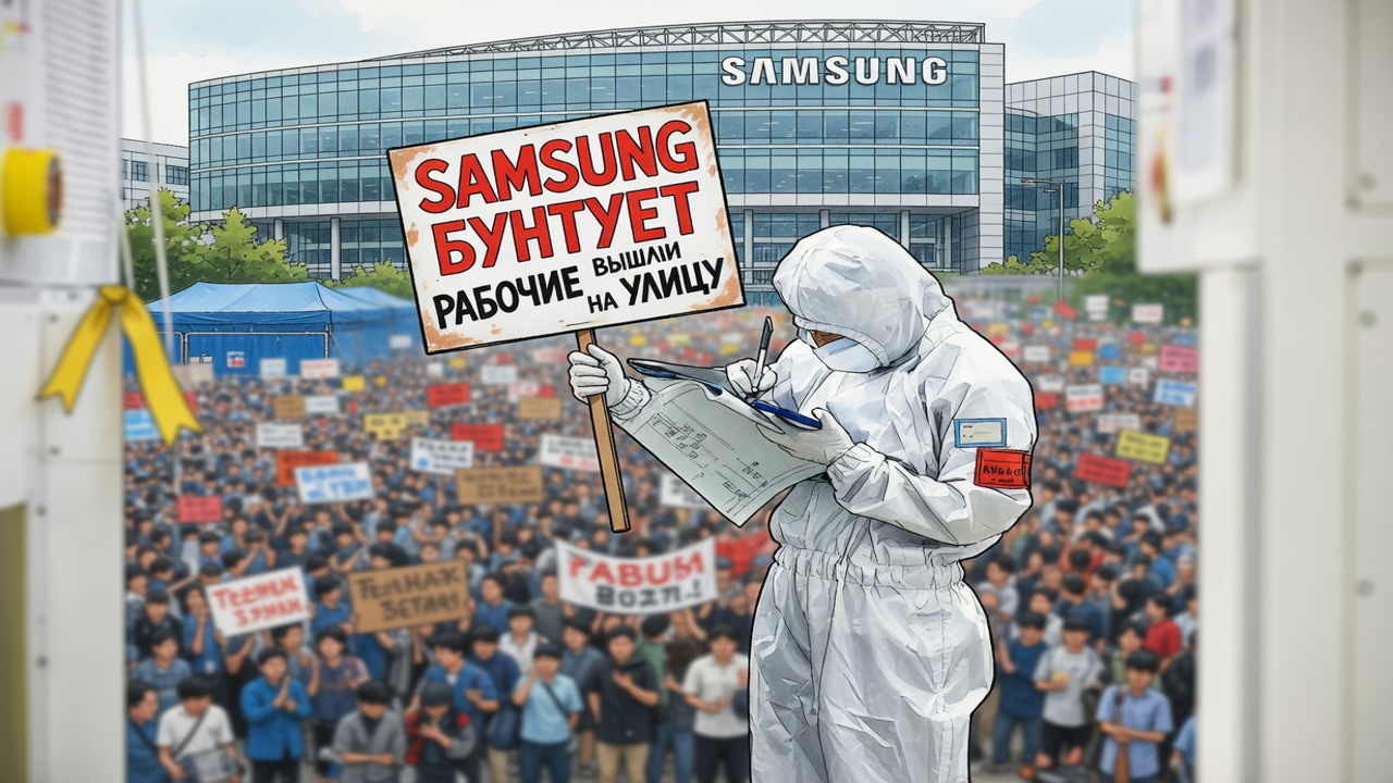Samsung бунтует. Рабочие вышли на улицу